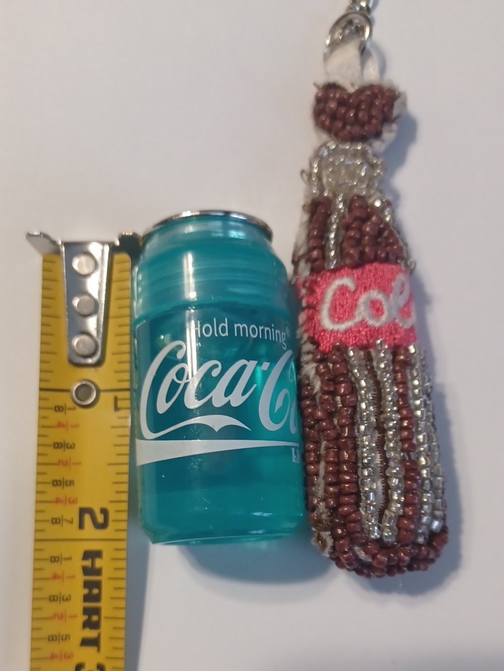 Coca-Cola Beaded Bottle Keychain with Mini Can Lip Gloss - Picture 5 of 5